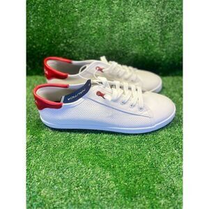 Nautica Size 10 Women's Shoes Laceup Lanyard Perf  White/Red BE1242